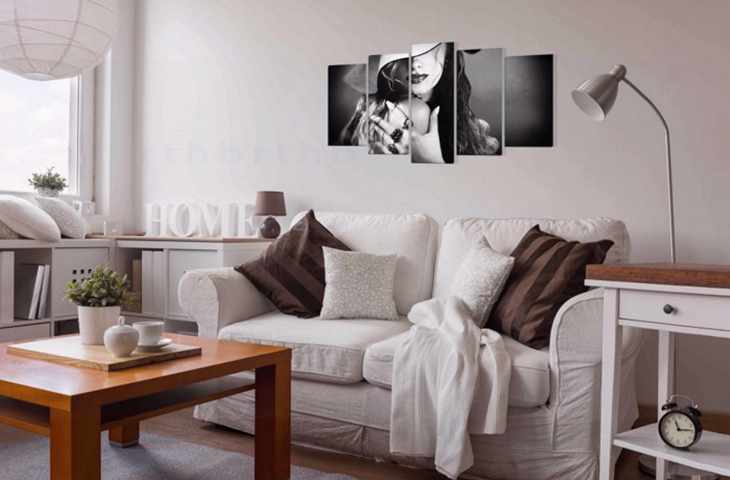 Модульные картины в интерьере спальни зала прихожей как выбрать лучшие фото 527